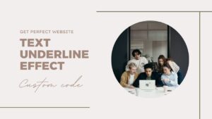 Text Underline Effect