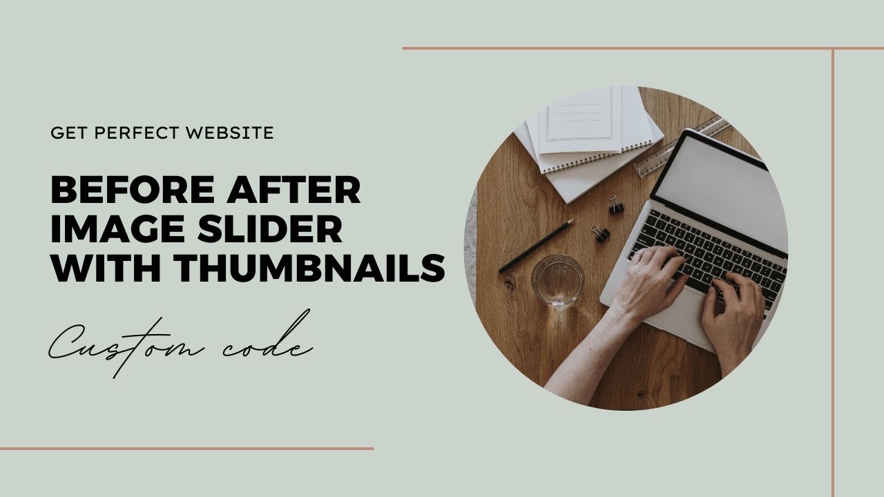 Before After Image Slider with Thumbnails